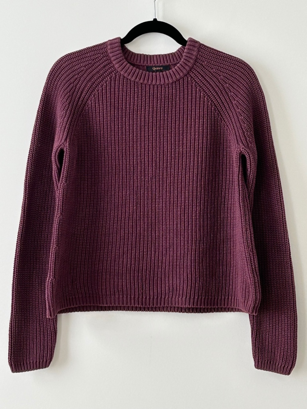 Quince 100% Organic Cotton Fisherman Crewneck Sweater
